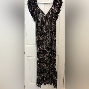 Angie Black and White Patterned Dress